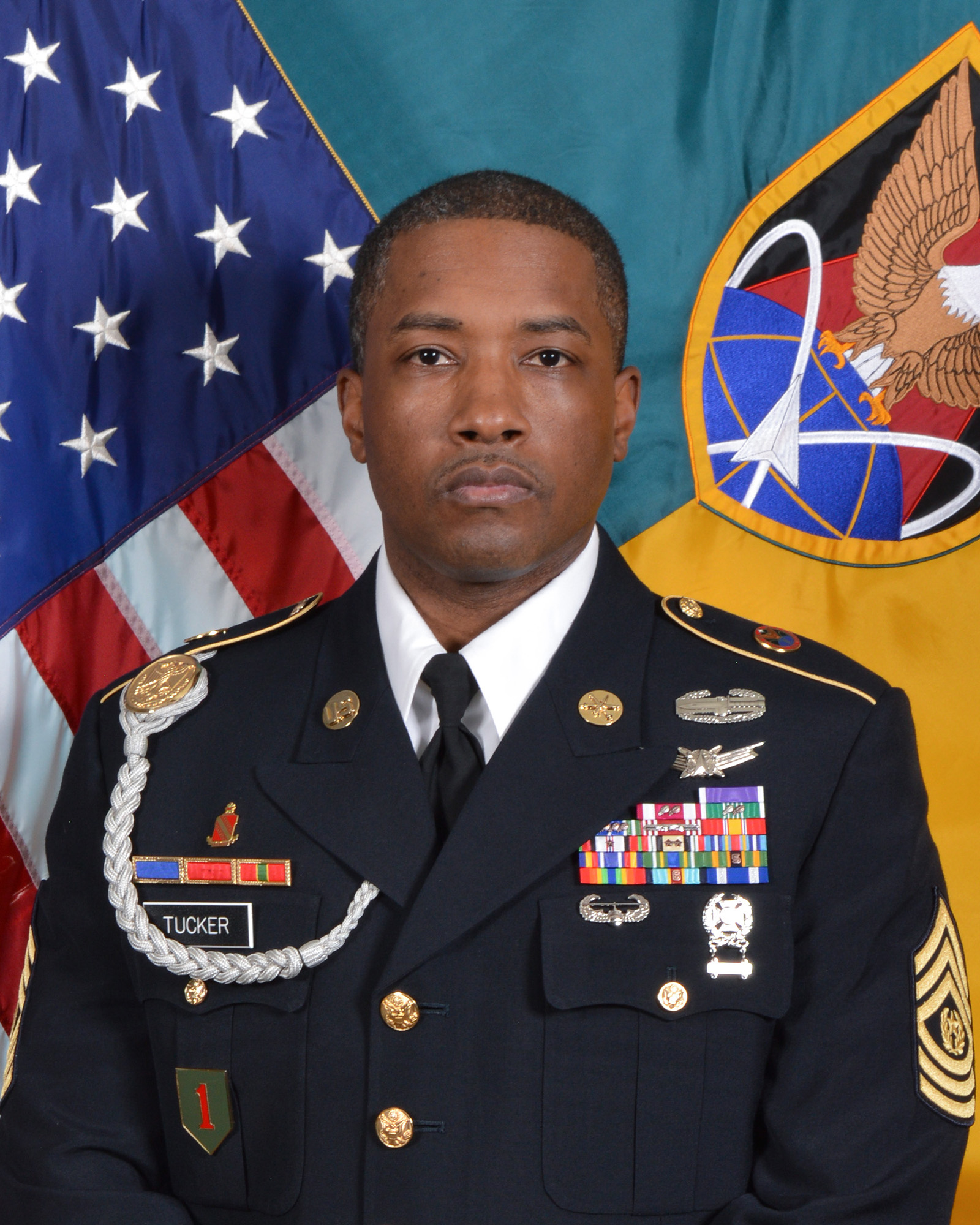 CSM Maurice Tucker, 1st Space Brigade command sergeant major